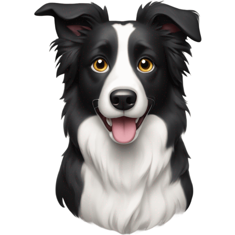 Border collie dog emoji