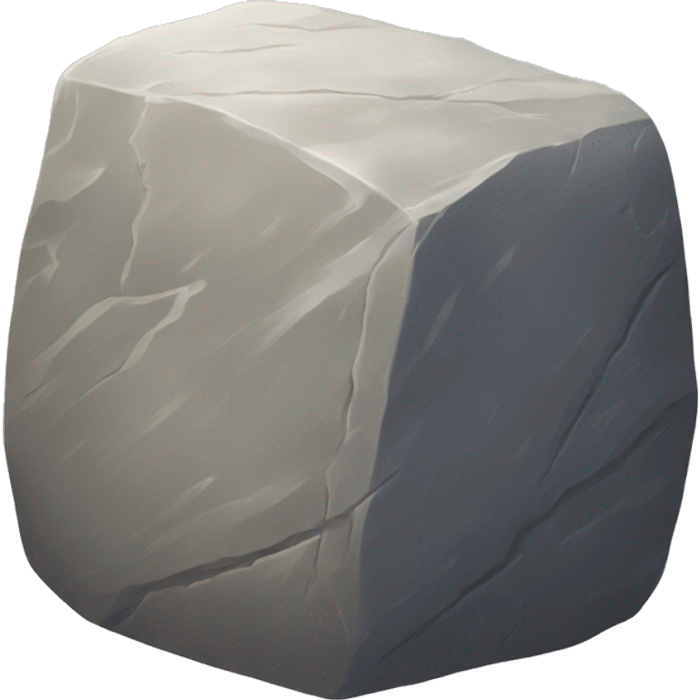 A realistic stone  emoji