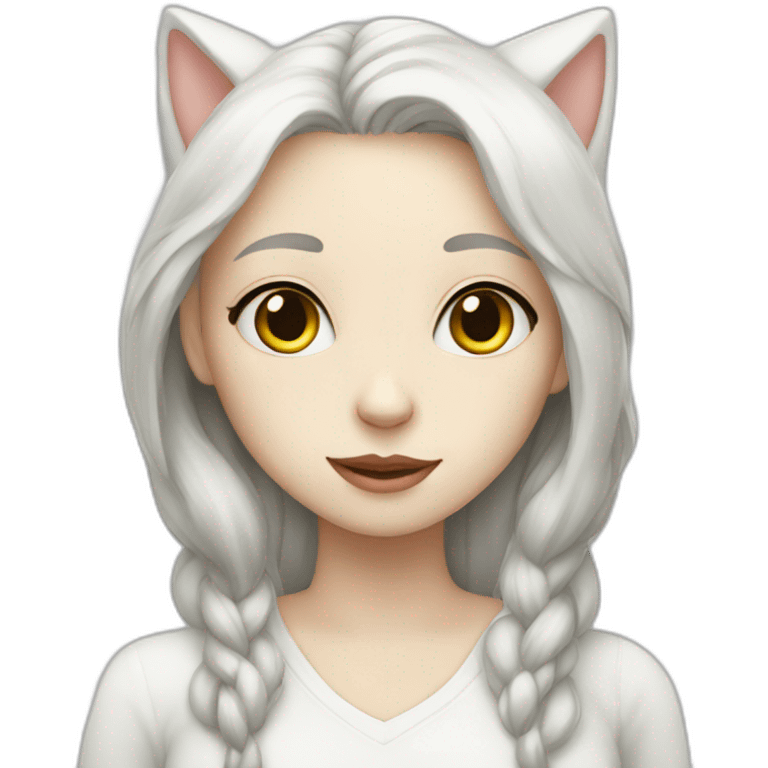 white-cat-girl emoji