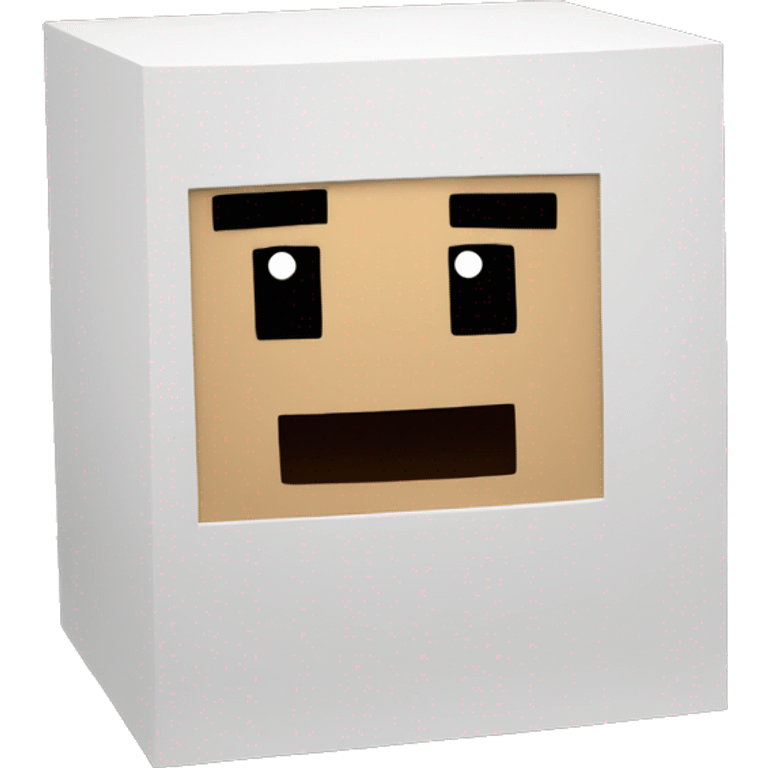 A Minecraft block with a smile emoji