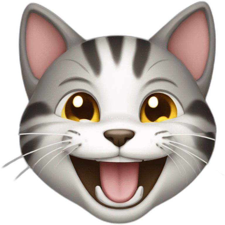 Laughing cat emoji