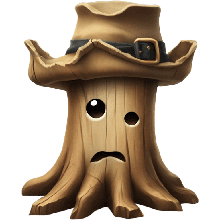 tree stump pirate hat emoji