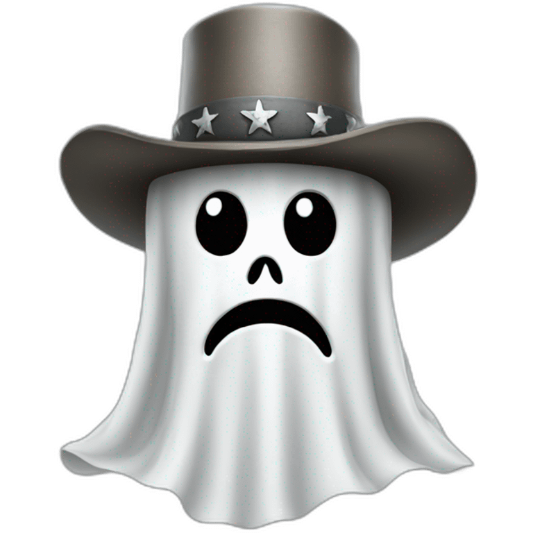 ghost wearing confederate hat emoji