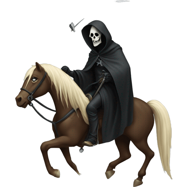 grim reaper on a horse emoji