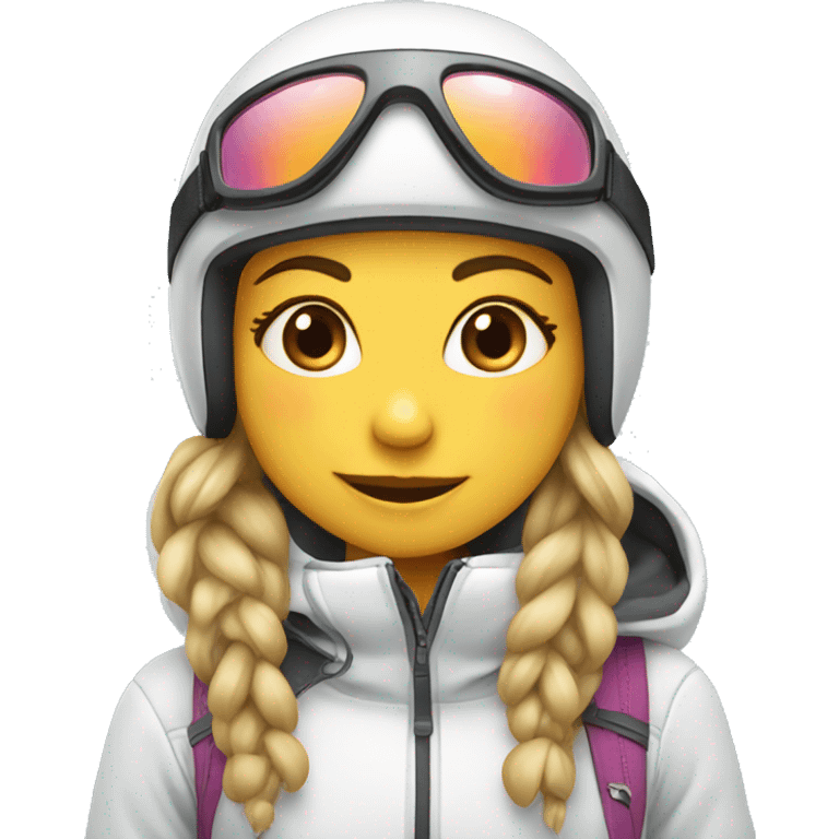 cute ski girl  emoji