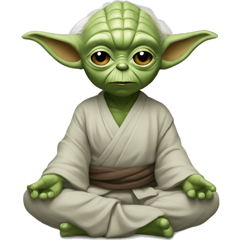 Yoda fais du yoga  emoji