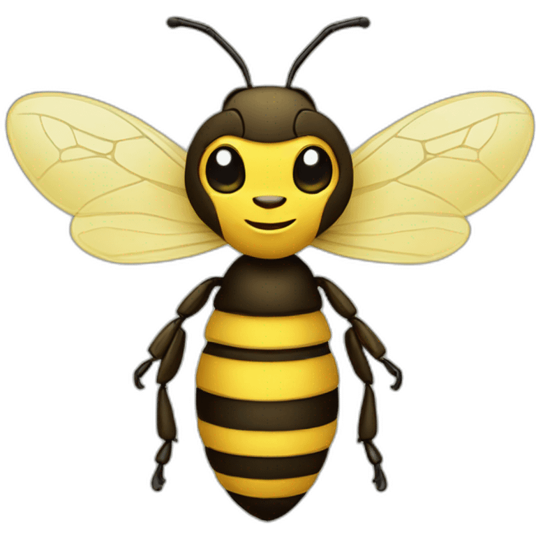 honeybee, full body emoji