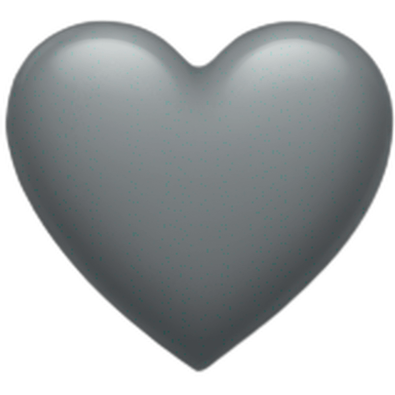 Grey heart emoji