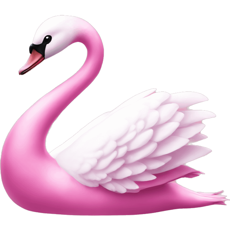 pink swan emoji