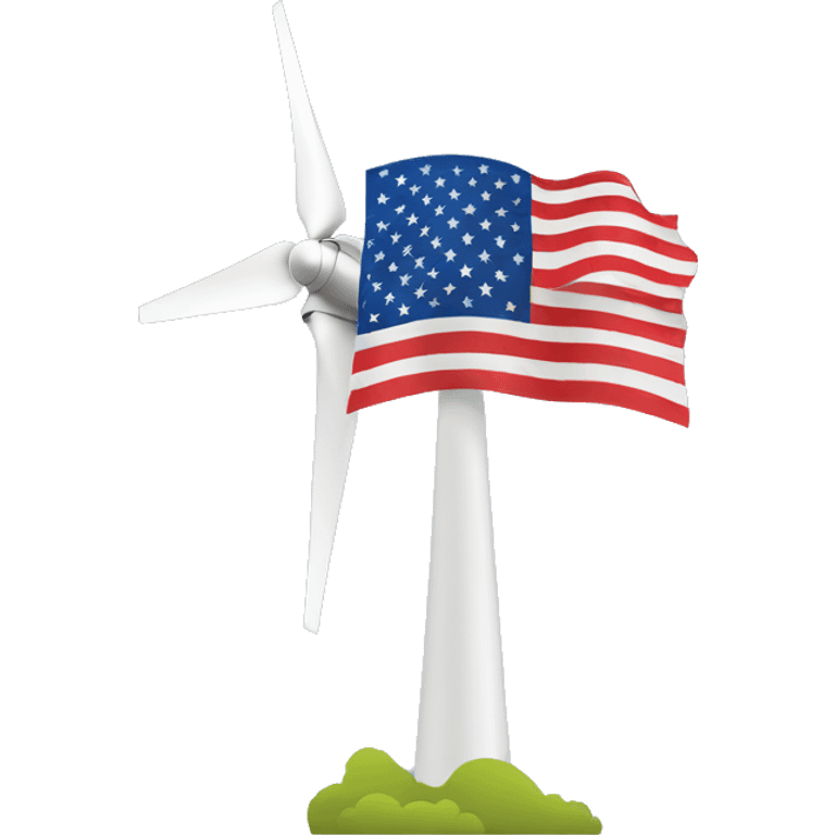 wind generator usa flag emoji