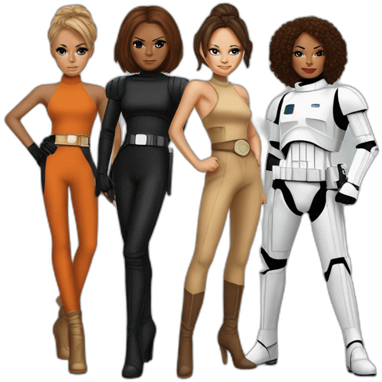 The spice girls in star wars outfits emoji