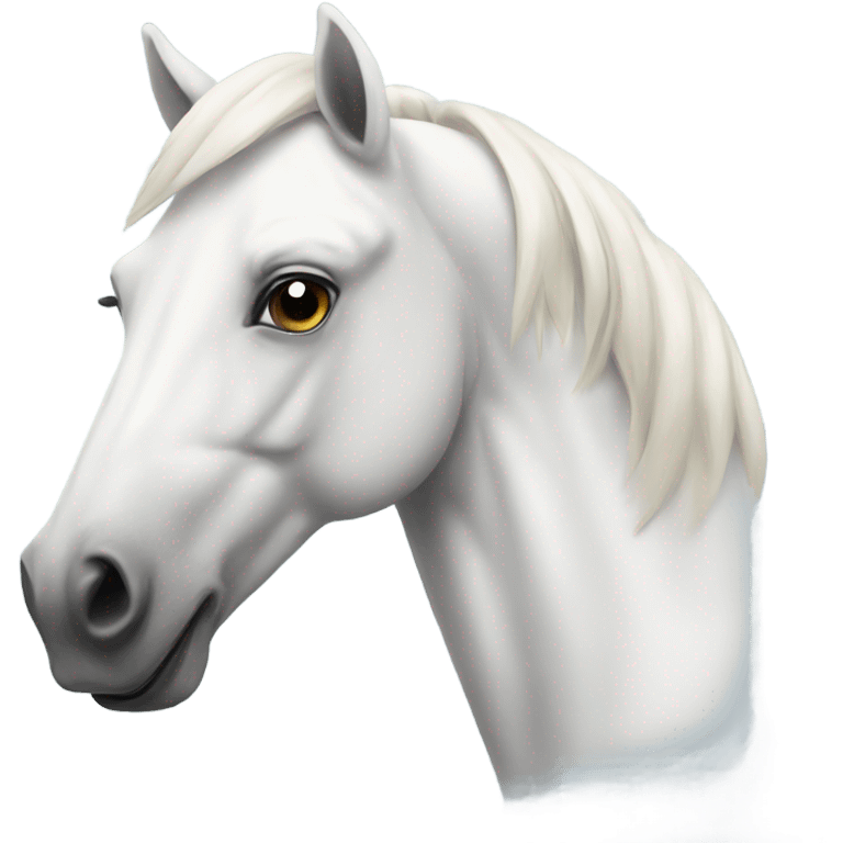 A white horse emoji