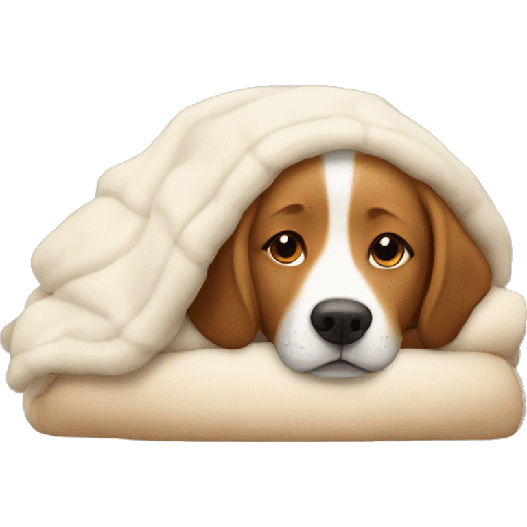 Dogs being cozy emoji