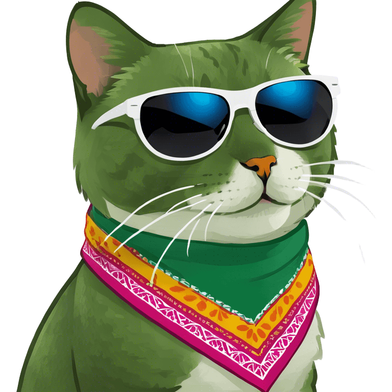 Cat with sunglasses emoji