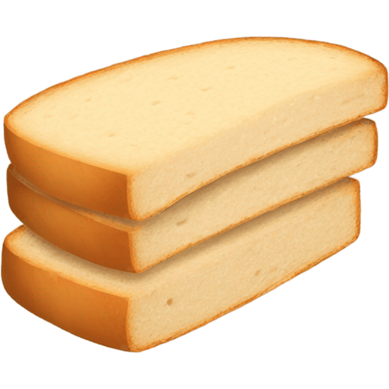 Two bread slices simple emoji