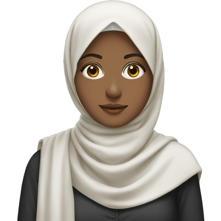 Beautiful girl with hijab emoji