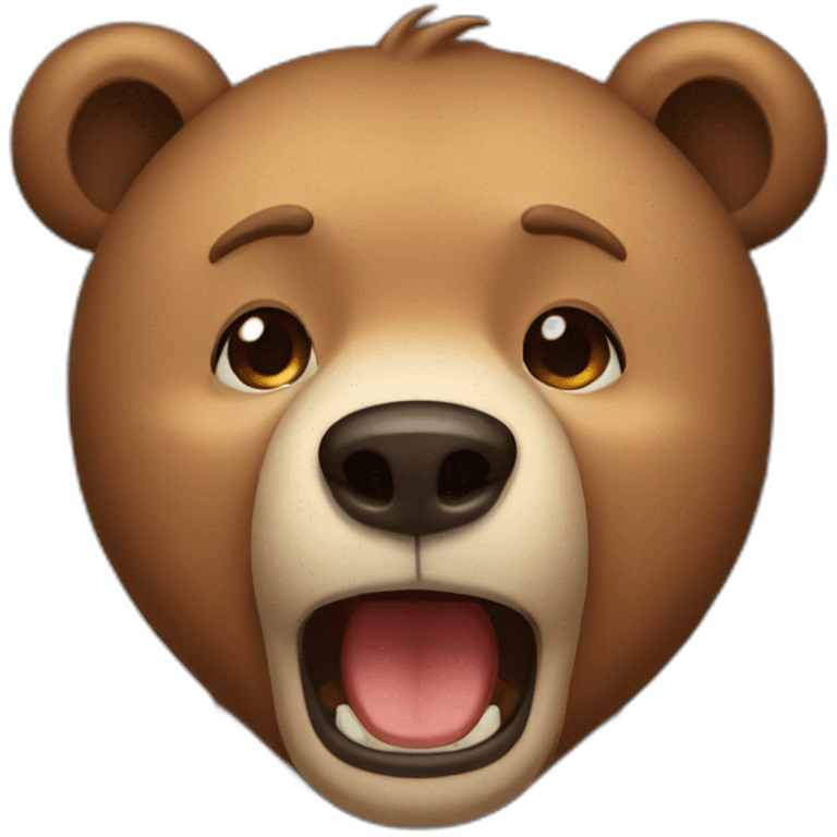 Bear cry emoji