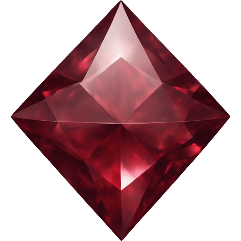 Dark red diamond emoji