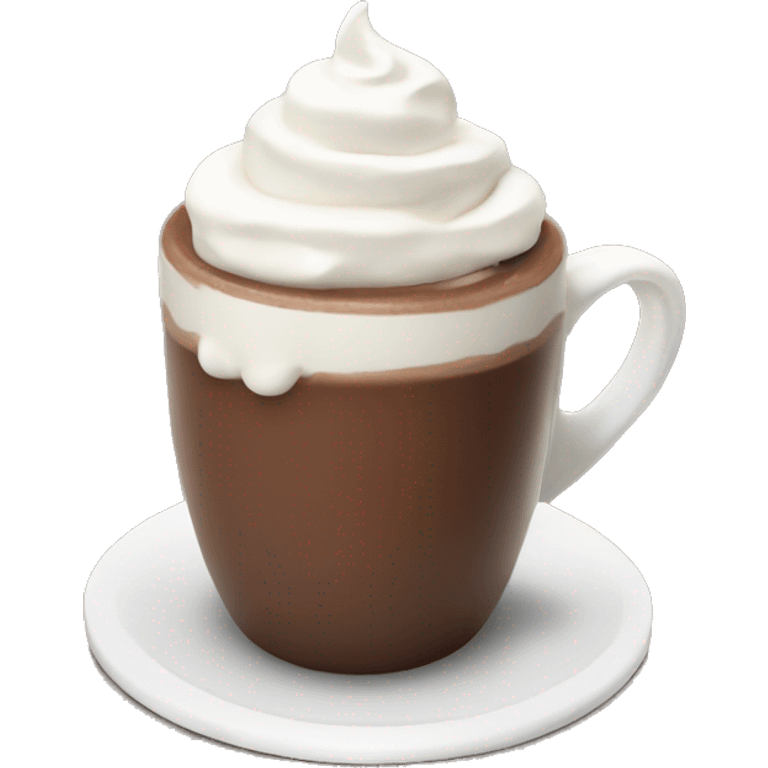 Hot Chocolate with whipped cream emoji