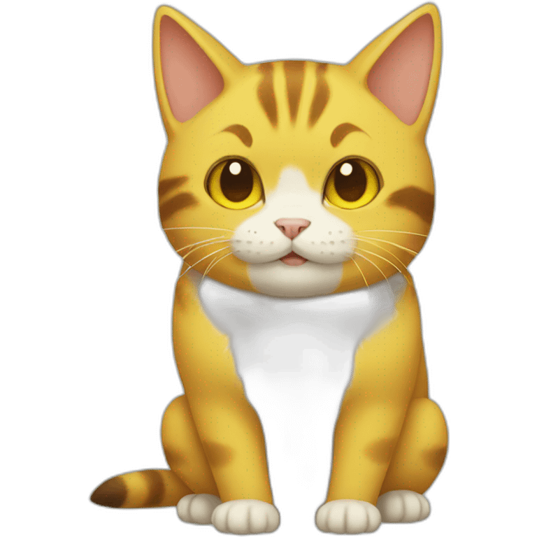 cat with pikachu emoji