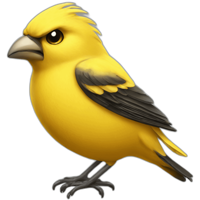 single angry canary emoji