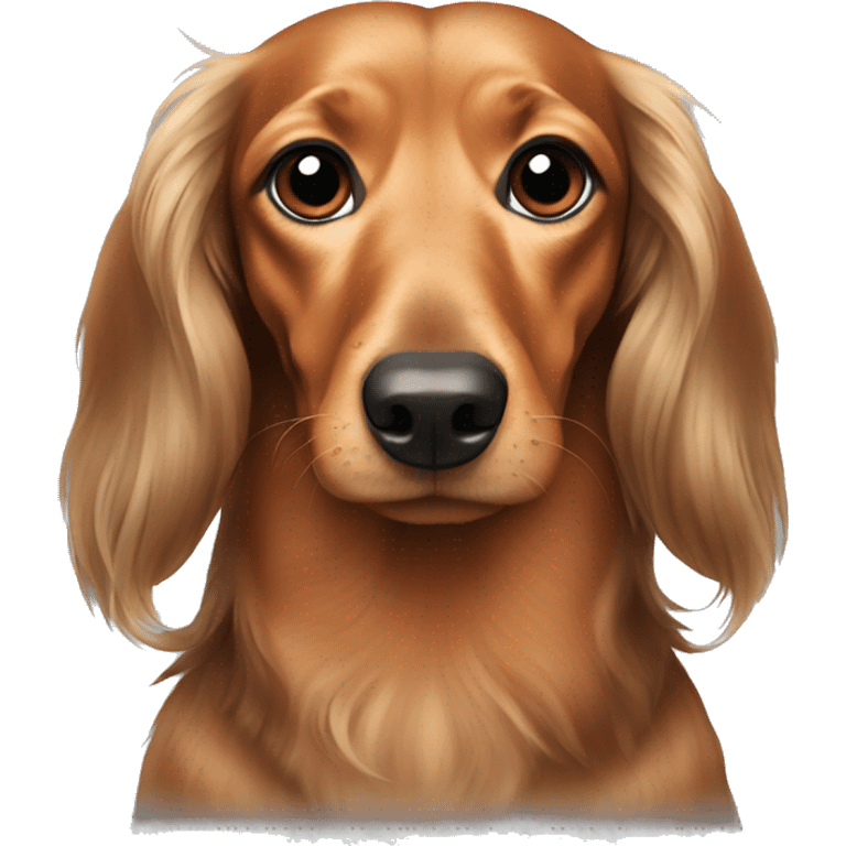 Dachshund long haired emoji