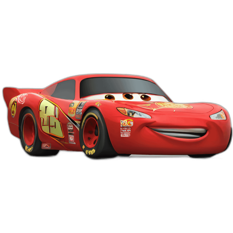 Flash mcqueen race emoji