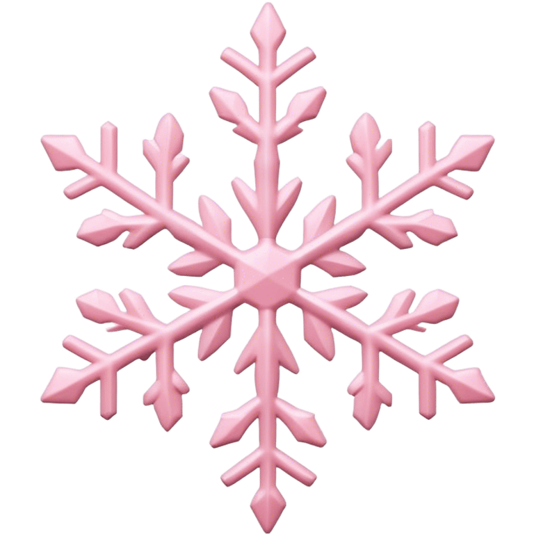 pastel pink snowflake  emoji