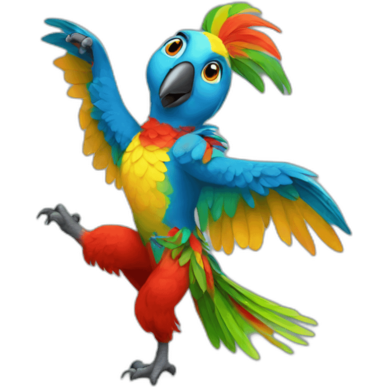 dancing parrot emoji