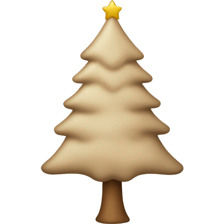 Beige Christmas tree  emoji