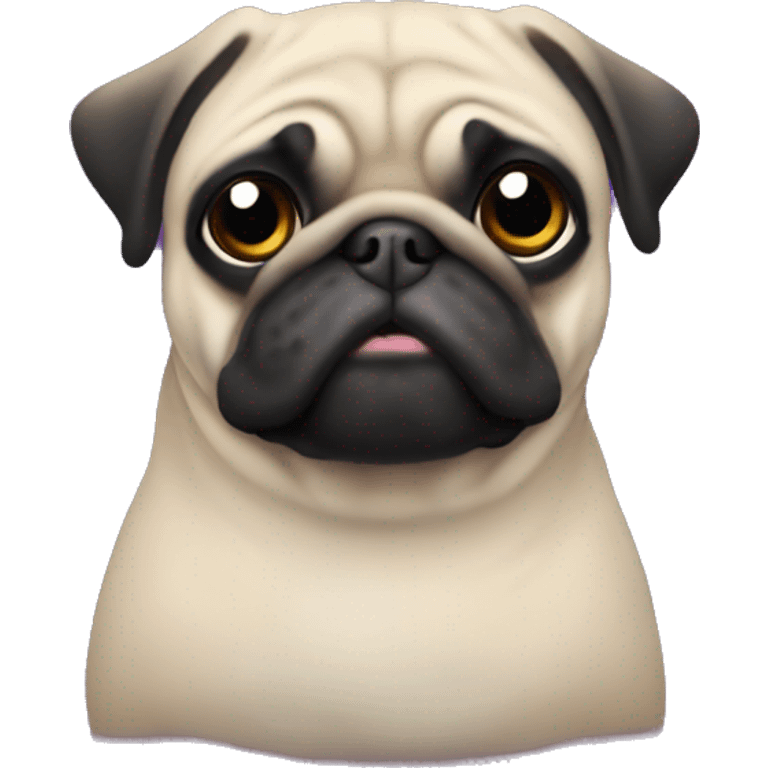 Pug in Baltimore raven’s jet  emoji