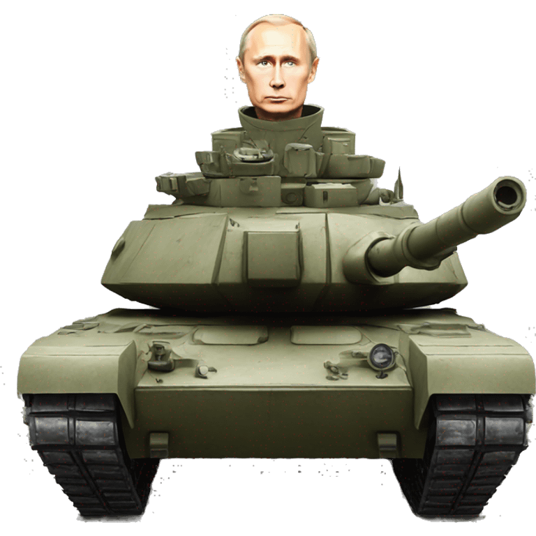 Vladimir putin in a tank emoji