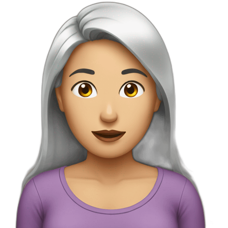 A woman breasfeedg emoji