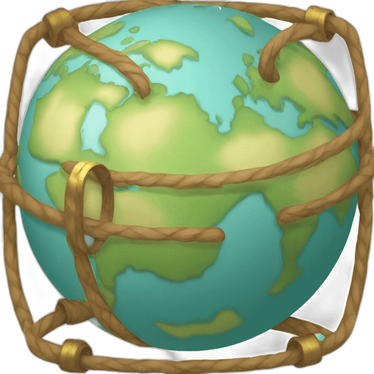 globe with a ring around it emoji