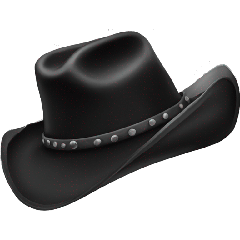 Black Cowboy hat emoji