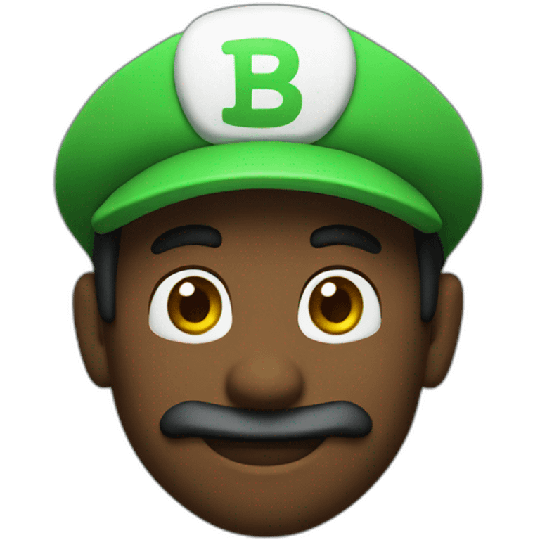 Black Luigi emoji