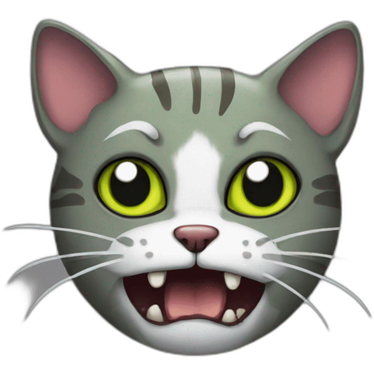 Zombie cat emoji