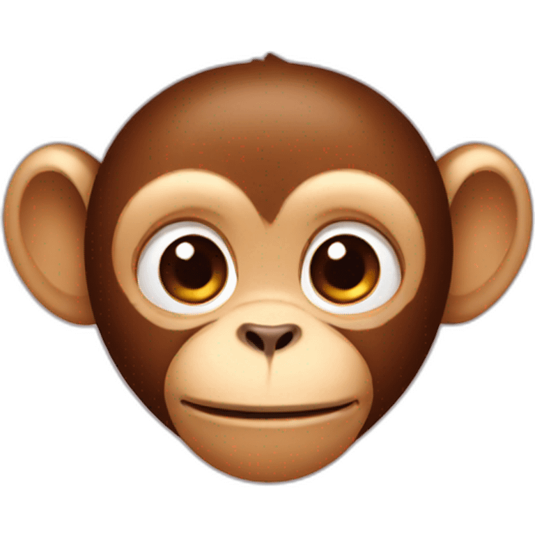 Cute Monkey hiding emoji