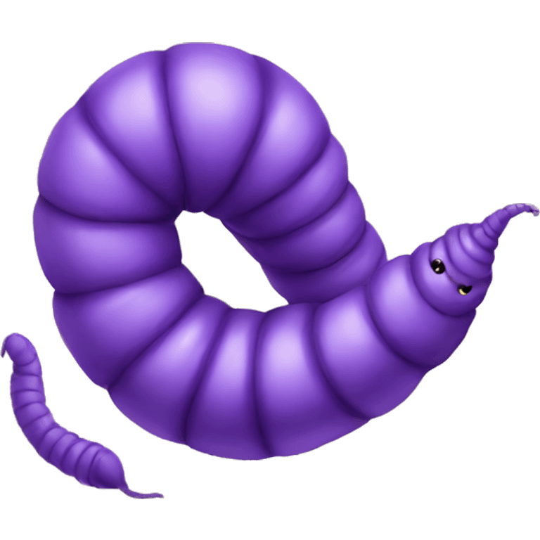 purple worm emoji