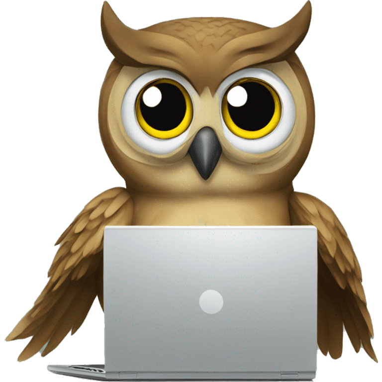 owl-coding-with-laptop emoji