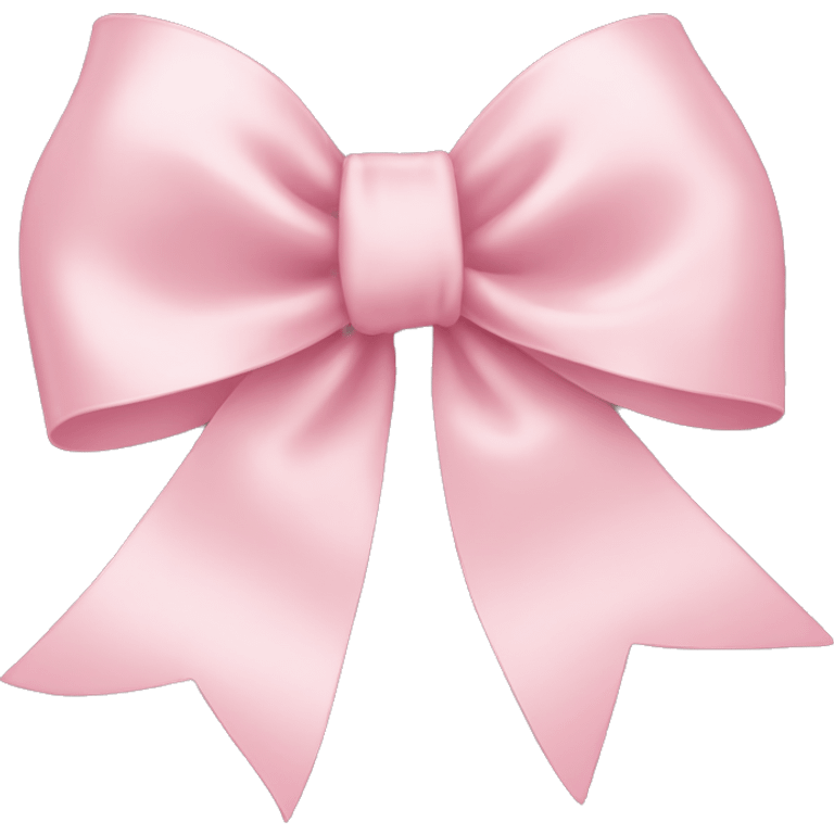 light pink ribbon bow emoji