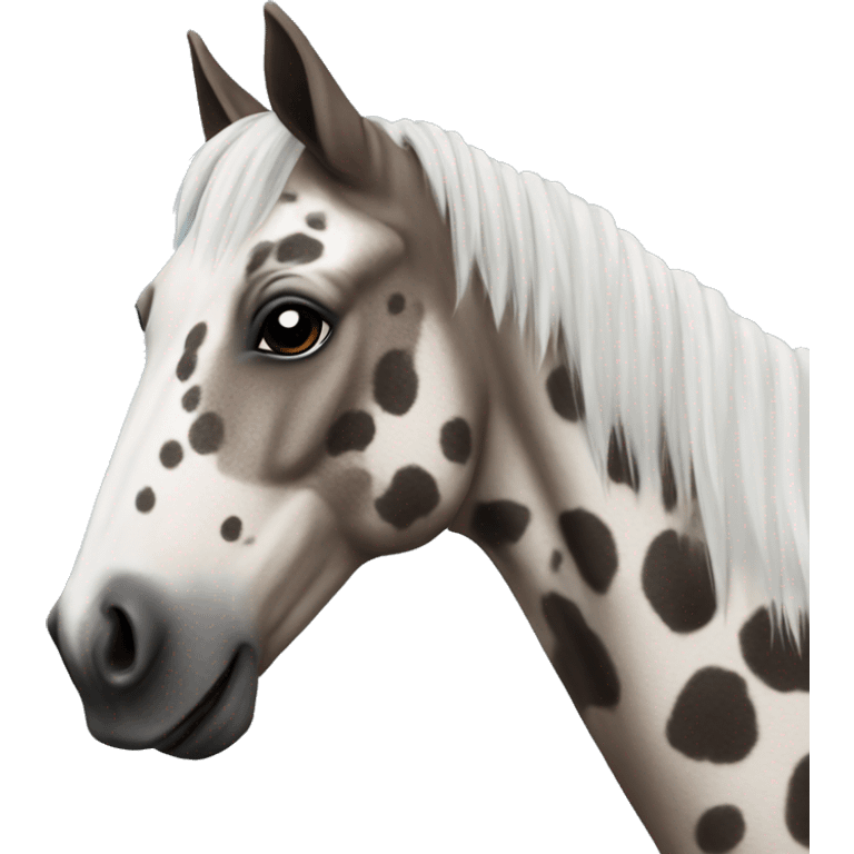 Roan Appaloosa horse emoji