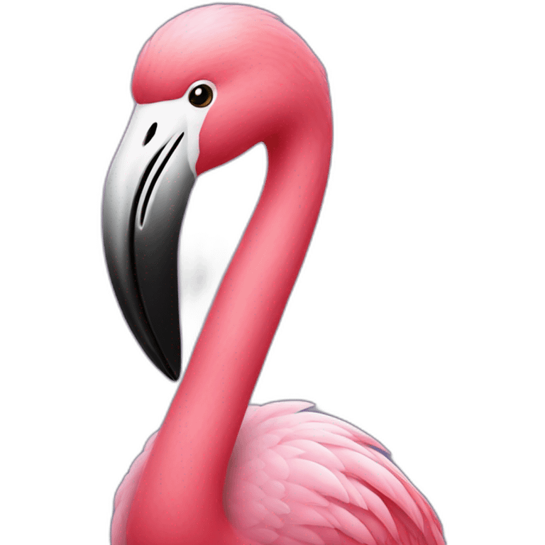 flamingo in halloween costume emoji