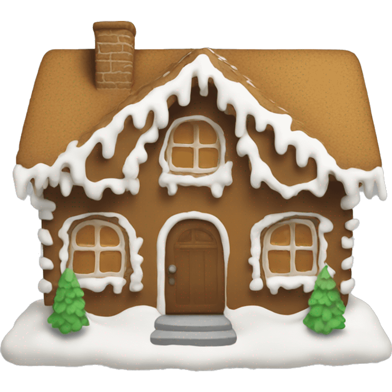 House out of gingerbread  emoji