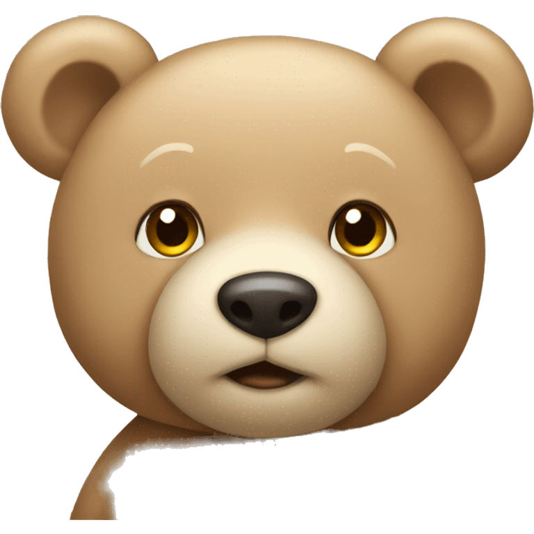 beige teddy bear emoji