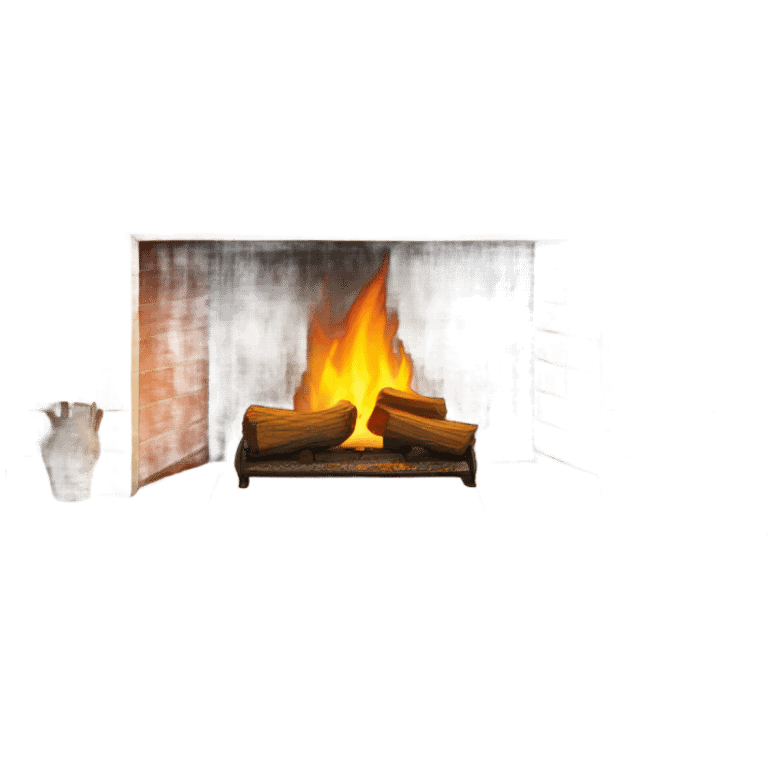 Realistic fireplace  emoji