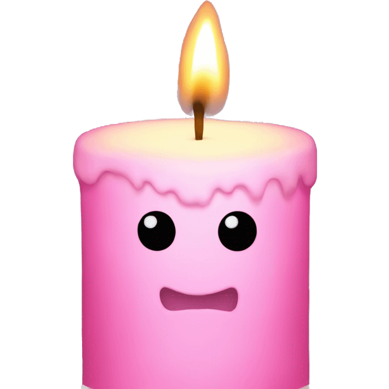 Pink Candle Winter emoji