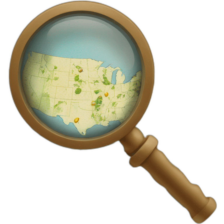 map and magnifying glass emoji