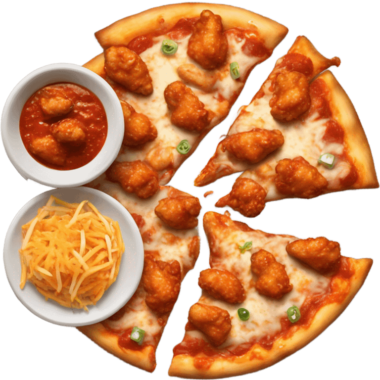 Pizza And Hot Wing emoji