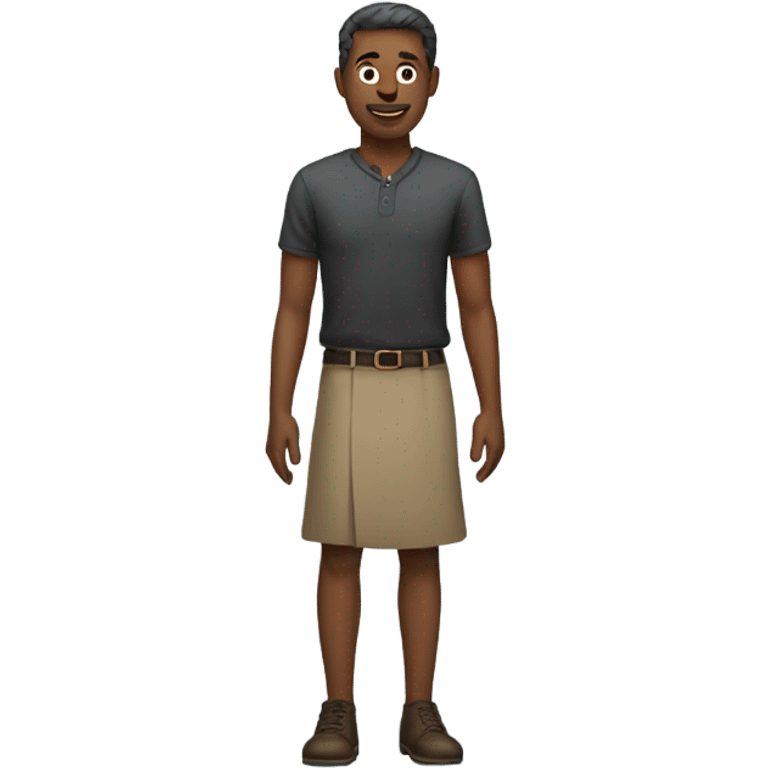 man wearing skirt emoji